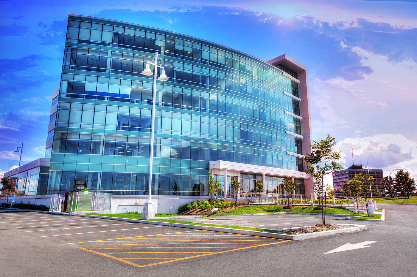 Modern corporate building exterior